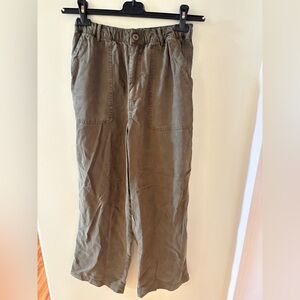 Olive Green Casual Pants